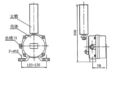 XLPP-J-I、XLPP-J-II兩級跑偏開關(guān)KBW-220P防爆兩級跑偏開關(guān)